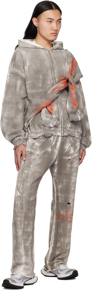Mikina We11done We11done Muddy Four Sleeves Zip-Up Hoodie Šedá | WD-TJ0-25-816-U-BK, 4