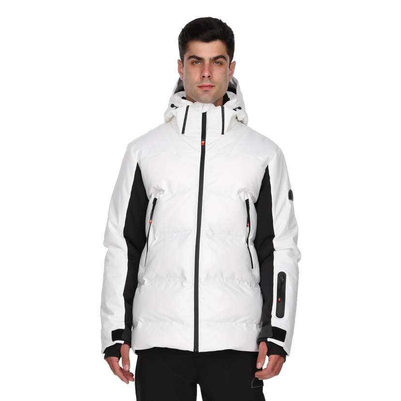 Prešívaná bunda Ellesse Leonardo Hooded Puffer Jacket Biela | ELA243M503-10