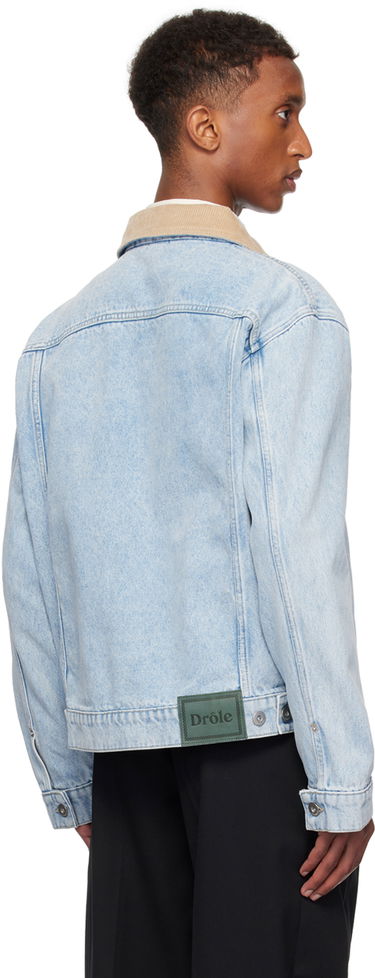 Bunda Drôle de Monsieur Drole De Monsieur 'La Veste Jean Delavee' Denim Jacket Modrá | PERM-JT182-CO123-LBE, 2