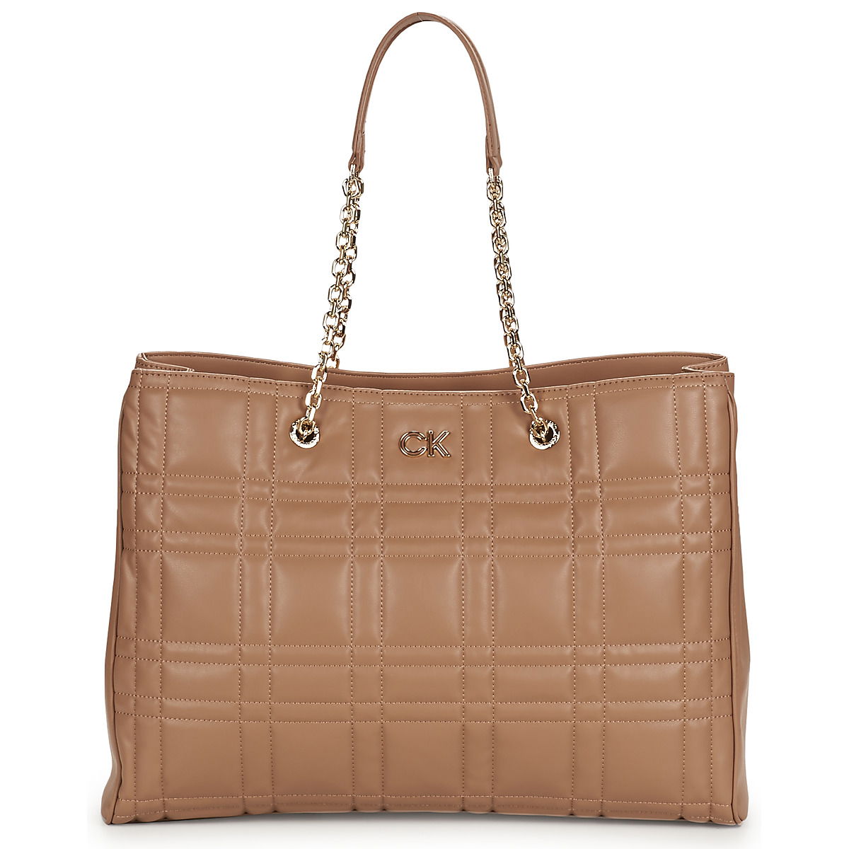 Tote bag CALVIN KLEIN RE-LOCK QUILT TOTE W/LPT CMPT Oranžová | K60K609880-RBC, 0