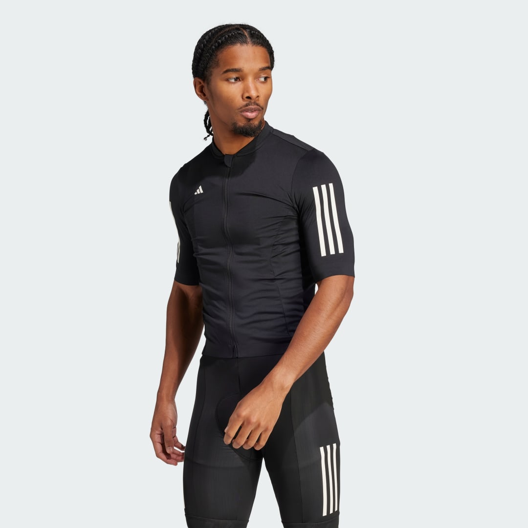 Dres adidas Performance Tempo 3-Stripes Cycling Jersey Čierna | JD7177, 0
