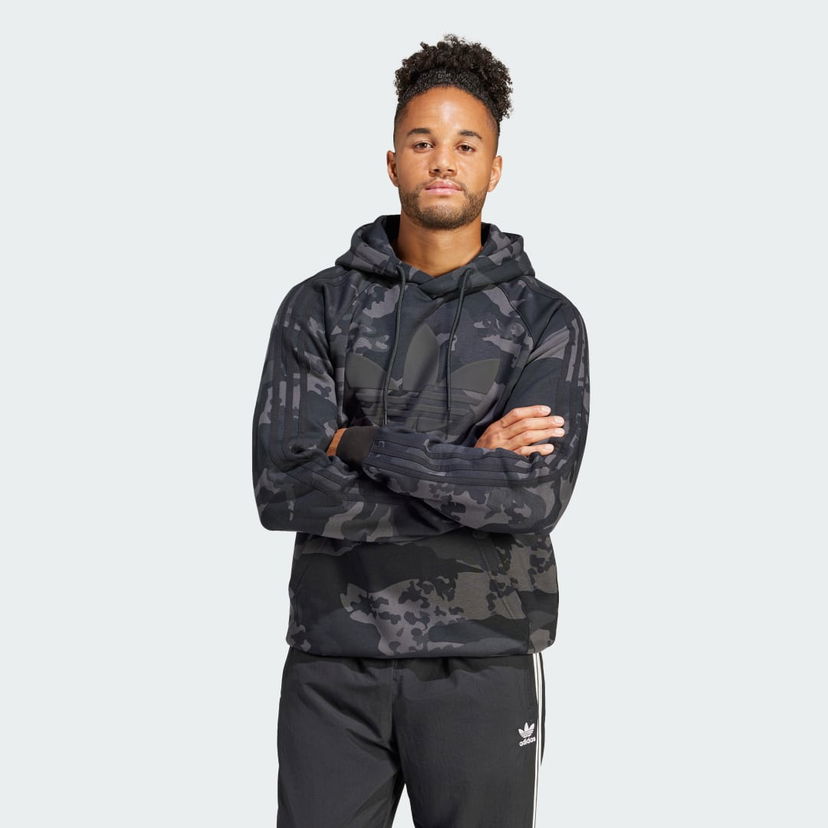 Mikina adidas Originals Camo Hoodie Čierna | IS2898