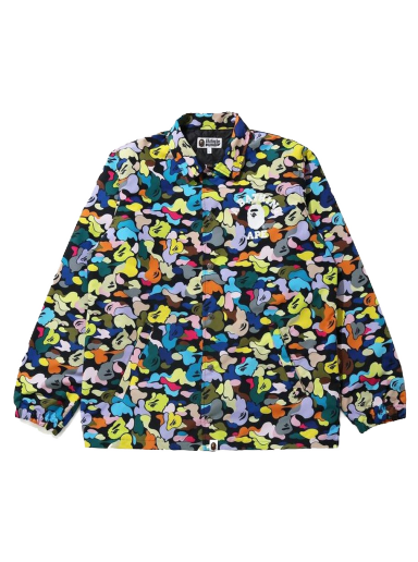 Bunda BAPE Multi Camo College Coach Jacket Zelené | 1G80-140-021