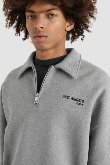 Mikina AXEL ARIGATO Remi Half-Zip Sweater Šedá | A2218001, 5