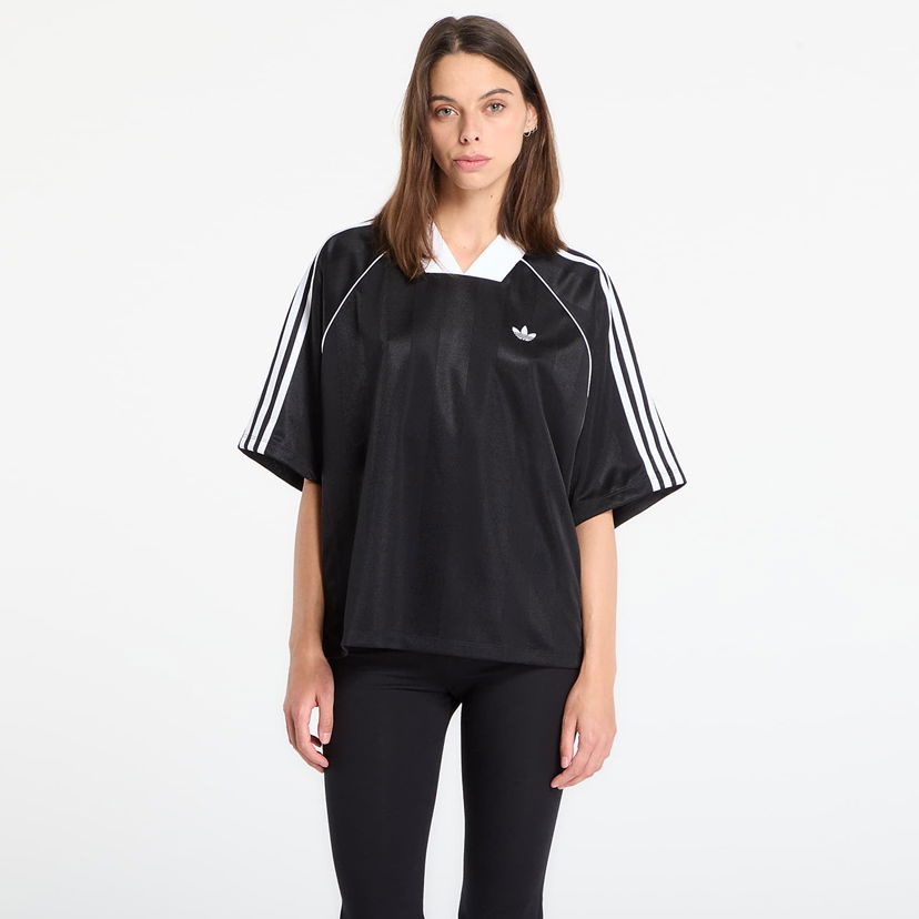 Tričko adidas Originals Three-Stripe Jacquard T-Shirt Čierna | KD2904