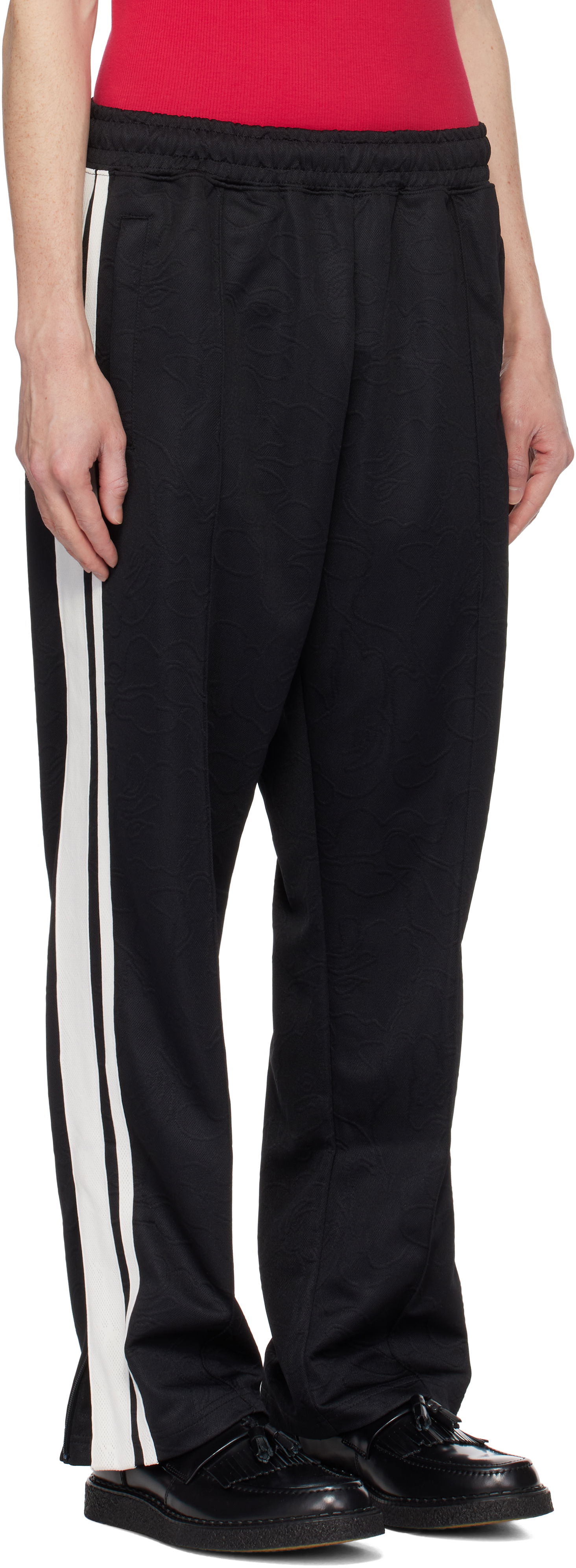 Tepláky BAPE Line Camo Jacquard Loose Fit Sweatpants Čierna | 001PTK801304M, 1