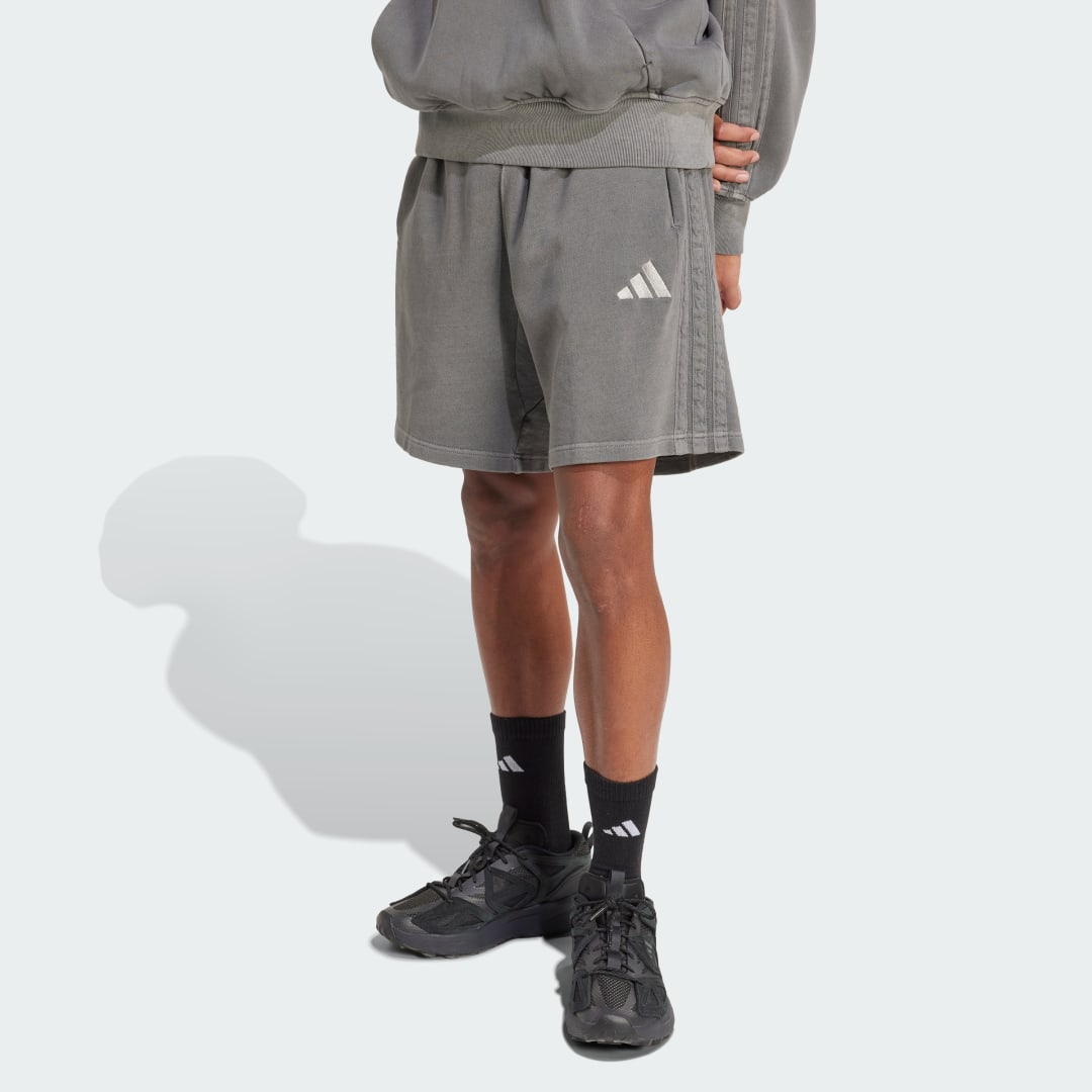 Šortky adidas Performance ALL SZN Washed French Terry Shorts Šedá | JN0607, 0