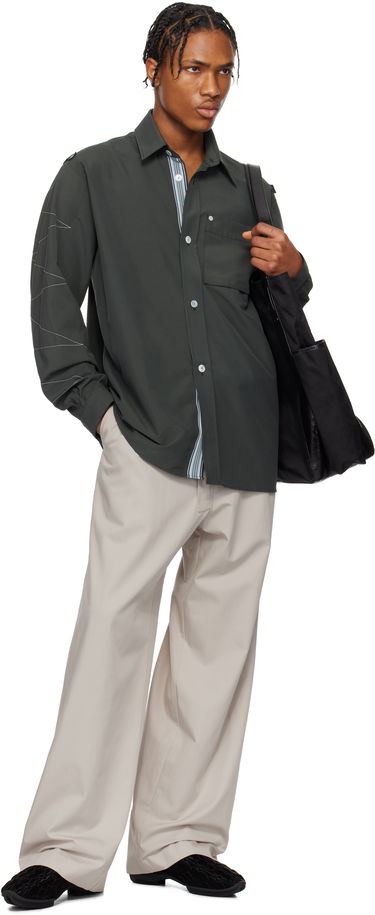 Košeľa KIKO KOSTADINOV Kiko Kostadinov Solva Overshirt Zelené | KKSS25SH04-69, 4