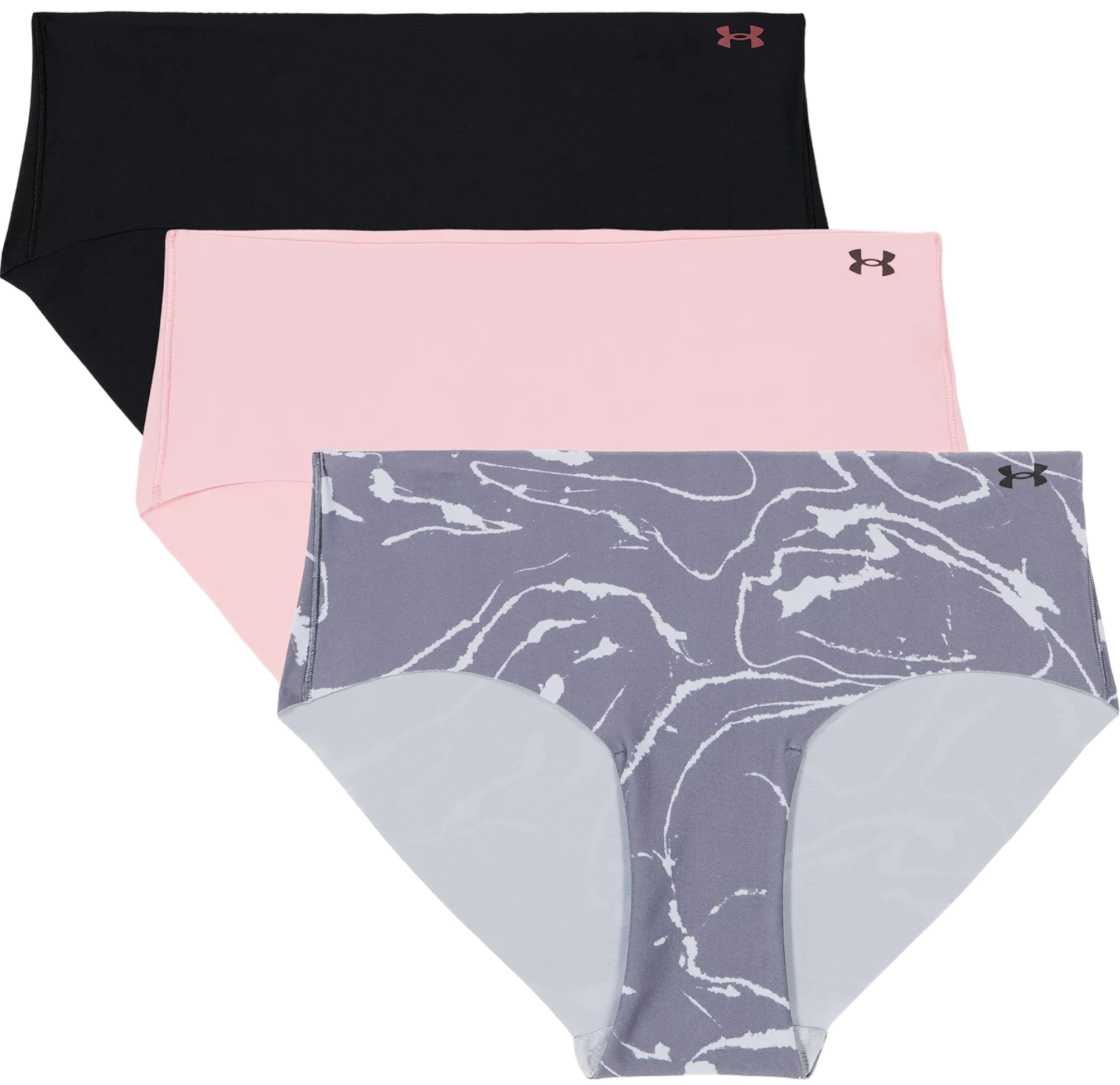 Printed No Show Hipster Underwear - 3-Pack