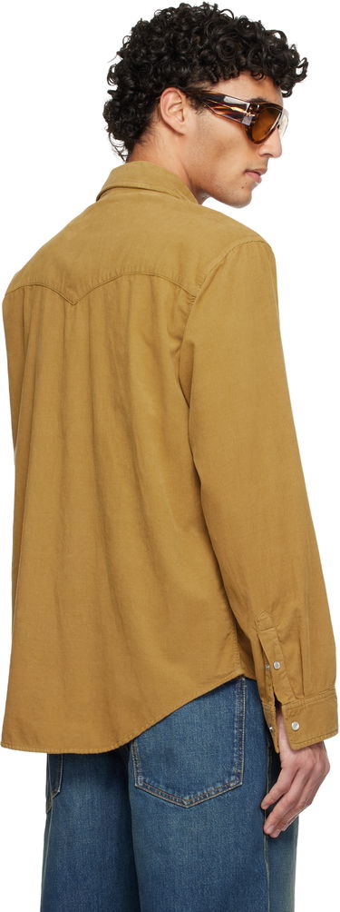 Košeľa ISABEL MARANT Vasco Corduroy Western Shirt Hnedá | CH0214HA-C1I10H, 2