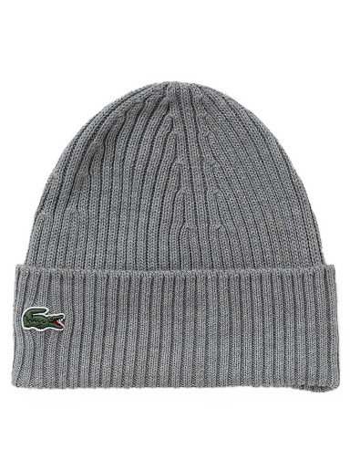 Kulicha Lacoste KNITTED CAP Šedá | 3666354358678