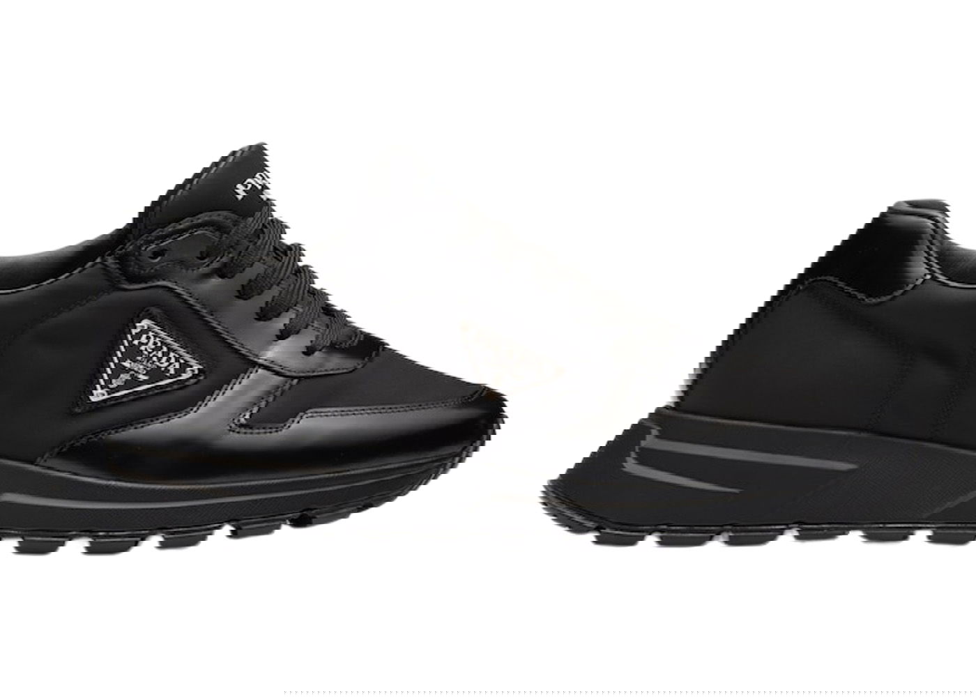 Tenisky a topánky Prada PRAX 01 Sneakers Re-Nylon Brushed Leather Black Black Čierna | 2EE369_3LF5_F0632_F_G000, 0