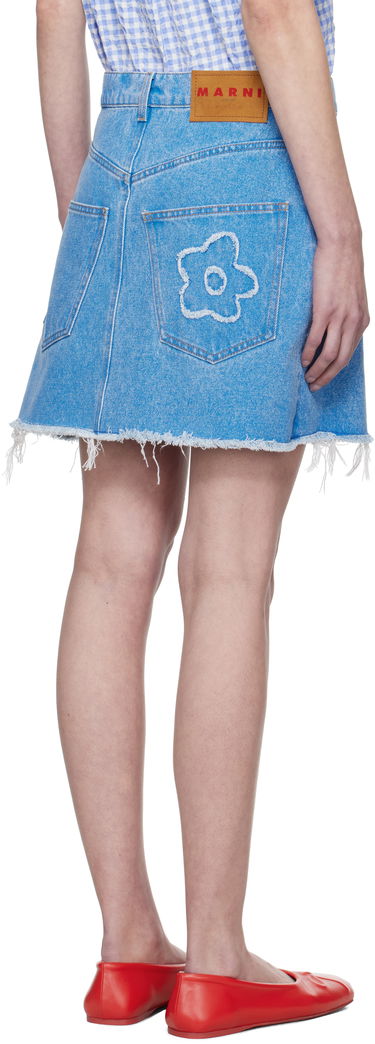 Sukňa Marni Marni Flared Denim Miniskirt Modrá | GOJD0457Q2 USCX34, 2