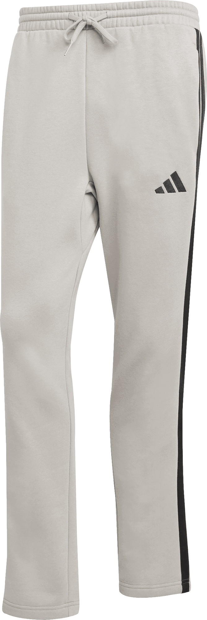 Tepláky adidas Performance Sportswear Essentials Three Stripes Fleece Open Hem Sweatpants Šedá | jx0715