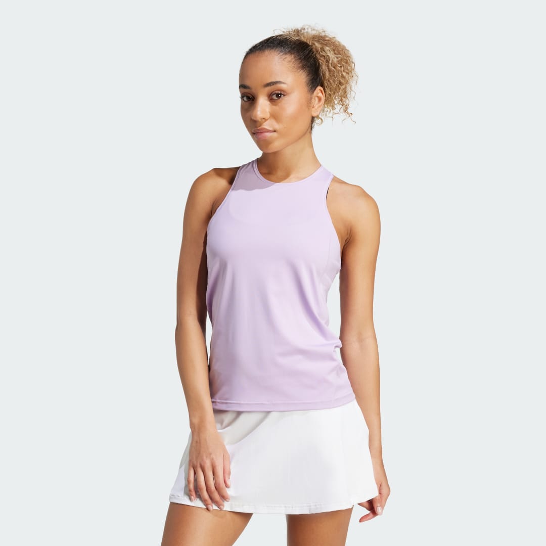 Tielko adidas Performance Club Tennis Climacool Tank Top Fialová | JV7810, 0