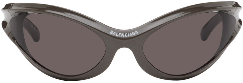 Slnečné okuliare Balenciaga Dynamo Round Sunglasses Šedá | BB0317S-003