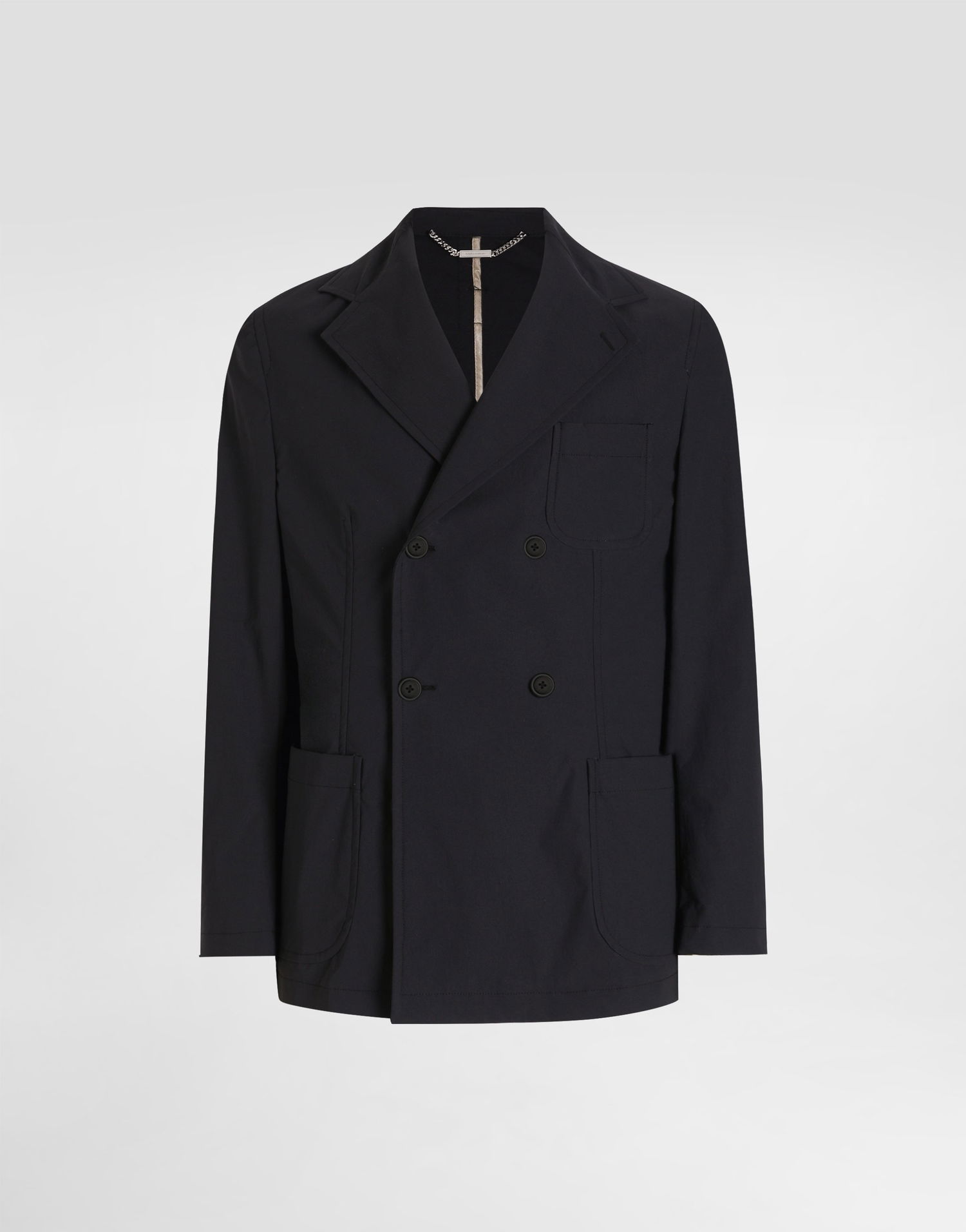Bunda Dolce & Gabbana Dolce & Gabbana Double-breasted Portofino Canvas Jacket Navy | G2VG5TFUUDDN0000, 0