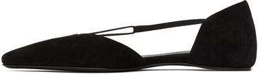 Tenisky a topánky TOTEME Totême Suede T-Strap Ballerina Flats Čierna | 234-WLGSE082-LE0012, 2