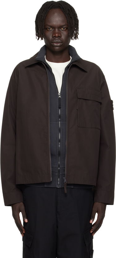 Bunda Stone Island Stone Island Weatherproof Canvas Overshirt Hnedá | K2S15 1200018 S00F1, 0