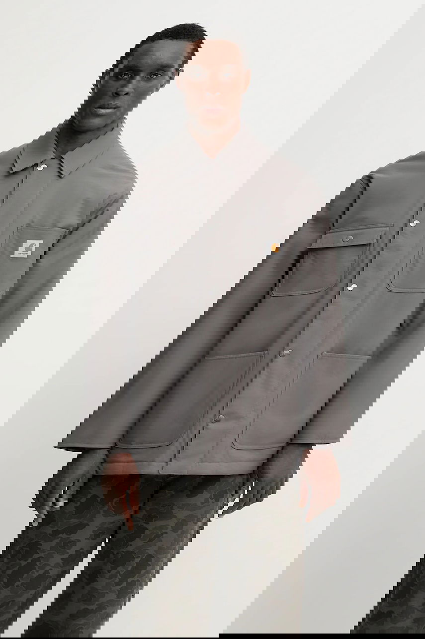 Bunda Carhartt WIP Leroy Chore Coat Šedá | I035343.33CXX, 0