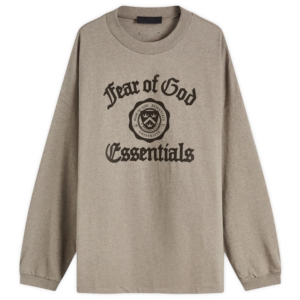 Mikina Fear of God Fear Of God Essentials University Long Sleeve T-Shirt Hnedá | 125HO242011F, 0