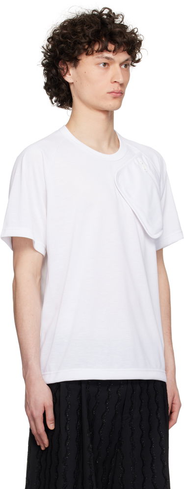 Tričko Comme des Garçons Comme des Garçons Homme Plus Pocket Jersey T-Shirt with Lace Trim Čierna | PO-T017-051, 4