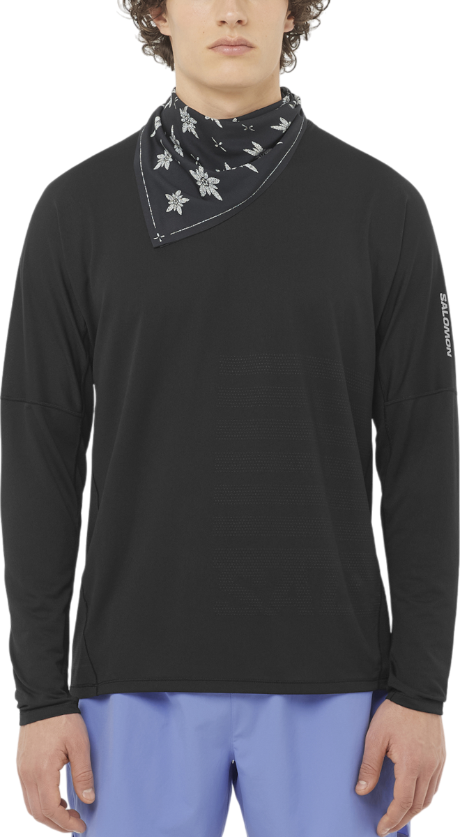 Tričko Salomon Salomon Sense Aero Graphic Long Sleeve Tee Čierna | lc2694-0, 0
