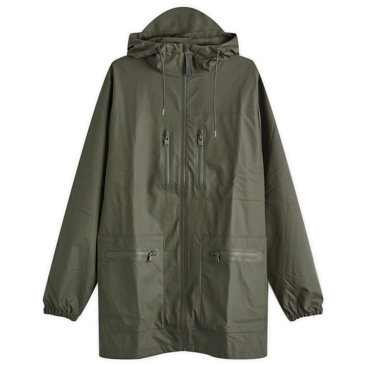 Parka Rains Cargo Long Jacket Zelené | 12060-03, 0