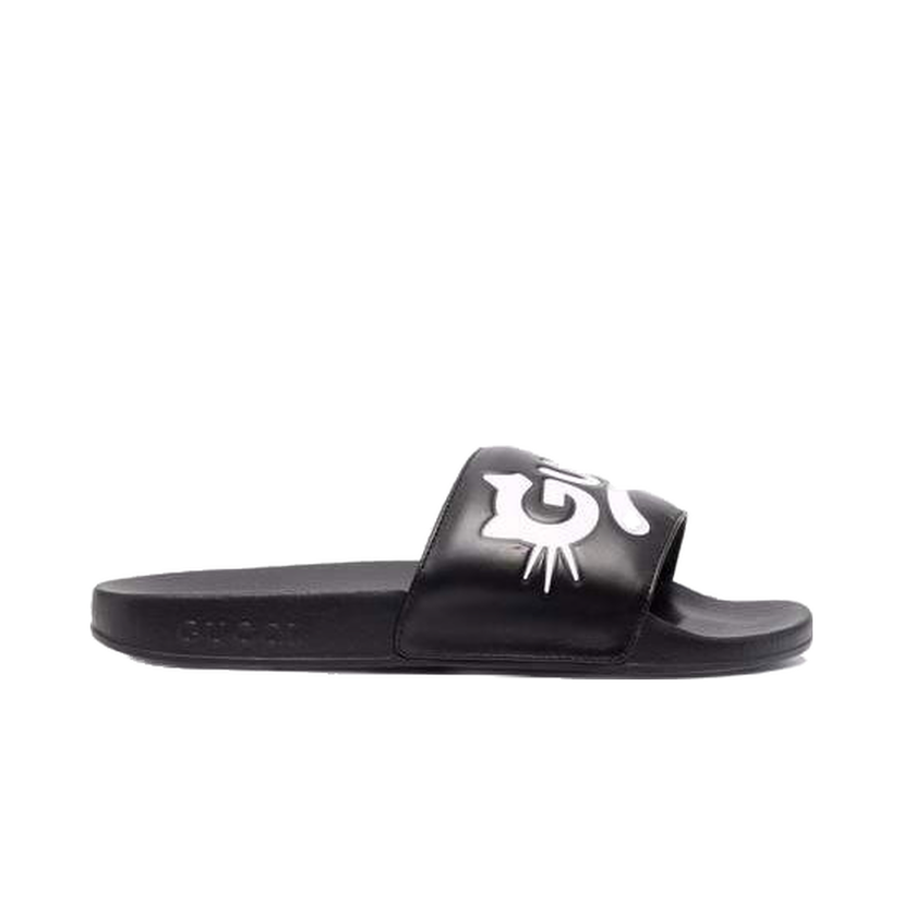 Tenisky a topánky Gucci Kitty Logo Slides Čierna | 659947DIR00