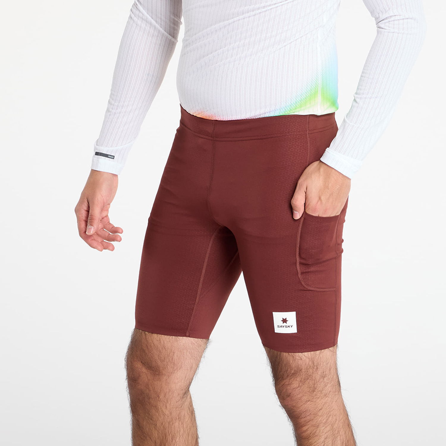 Ponožky Saysky Combat+ Short Tights 9" Vínová | OMRST31C508, 1