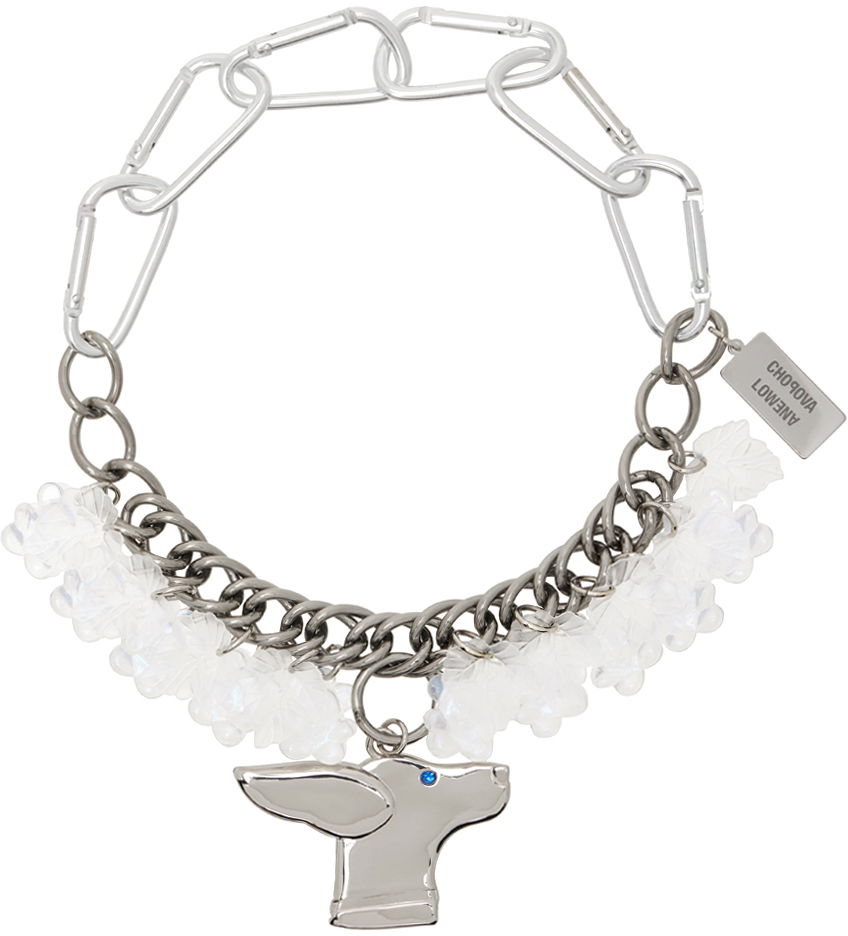 Náhrdelník Chopova Lowena Pearly Pup Chain Necklace Metalická | 6528, 0