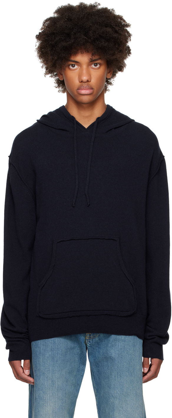 Mikina Maison Margiela Cashmere Hoodie Navy | S50GU0223 M13060, 0