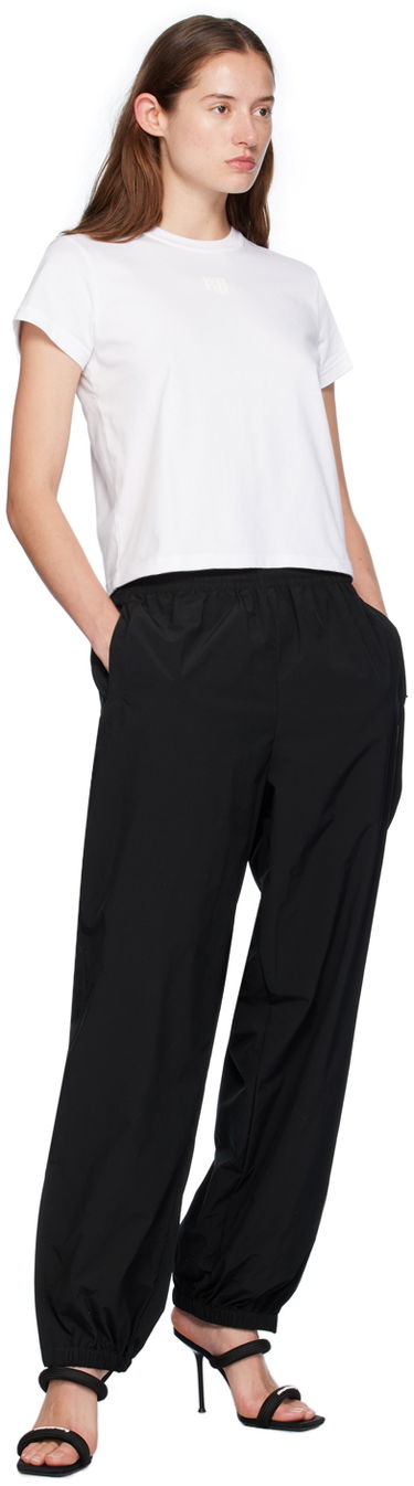 Tričko Alexander Wang Puff Logo Shrunken T-Shirt Biela | 4CC3241521, 3