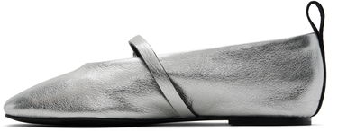 Šaty rag & bone rag & bone Spire Mary Jane Ballerina Flats Metalická | WFF24SF001TR1, 2