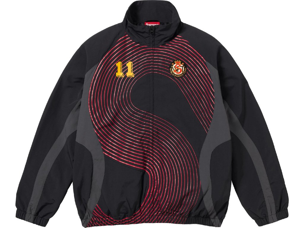 Vetrovka Supreme S Logo Track Jacket Size L Čierna | FW24J67 BLACK, 0