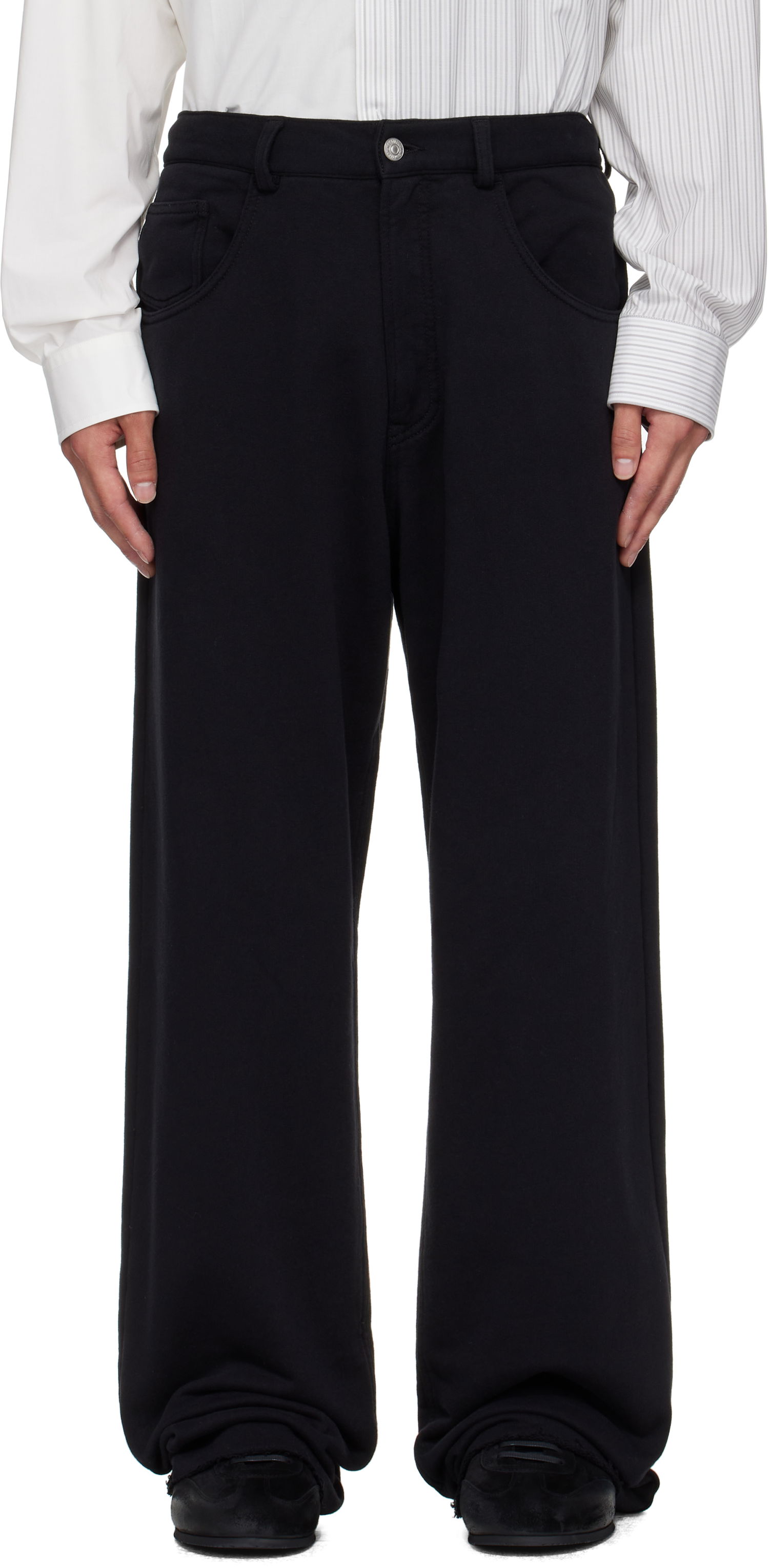 Nohavice Maison Margiela MM6 Maison Margiela Cotton Sweatpant Trousers Čierna | SH0KA0056 M25014, 0