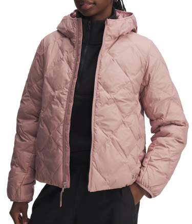 Prešívaná bunda Under Armour Legend Down Hooded Quilted Jacket Ružová | 6008818-673, 0