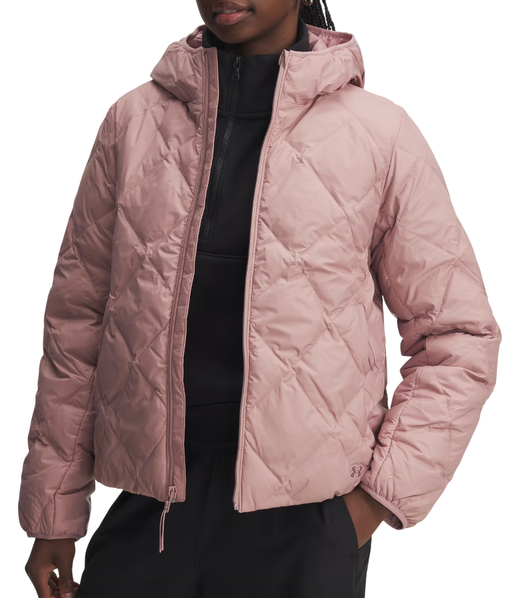 Prešívaná bunda Under Armour Legend Down Hooded Quilted Jacket Ružová | 6008818-673, 0