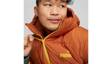 Prešívaná bunda Puma Power Hooded Down Puffer Červená | 849335-64, 4