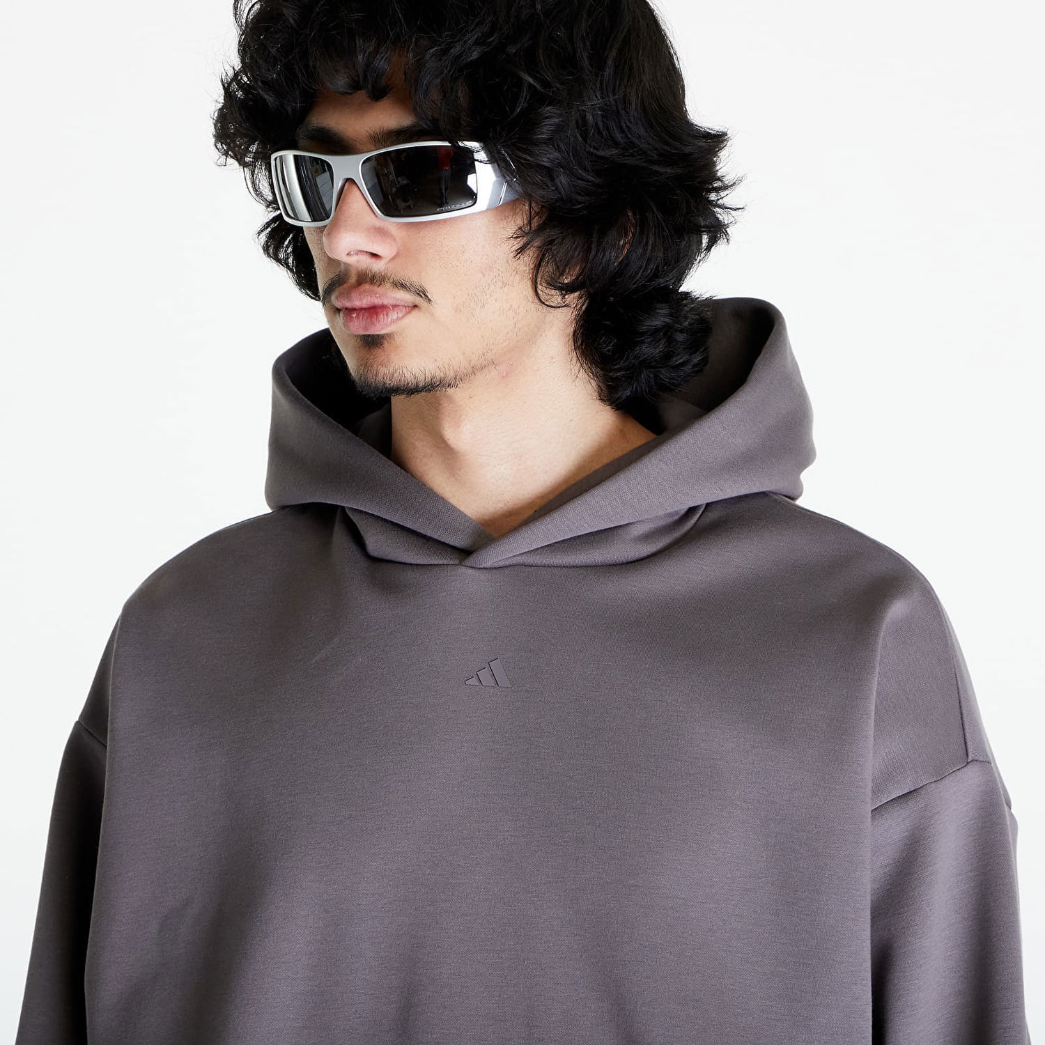 Mikina adidas Performance adidas One Fleece Basketball Hoodie Šedá | IX1964, 1