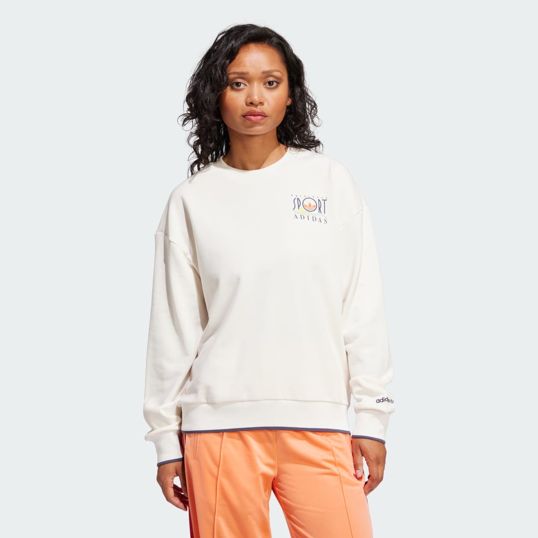 Sveter adidas Performance Adidas Sports Graphic Sweatshirt Biela | JC7769, 0