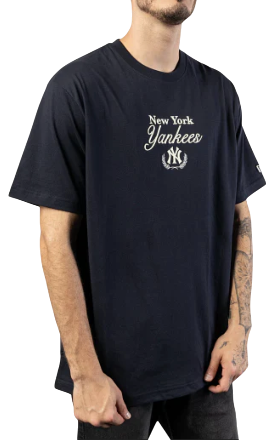 Tričko New Era New York Yankees Book Club T-Shirt Navy | 60426096-60426096, 1