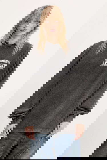 Tričko Aries Aries Aged Ancient Temple Printed Long Sleeve T-Shirt Čierna | AR6014103, 0