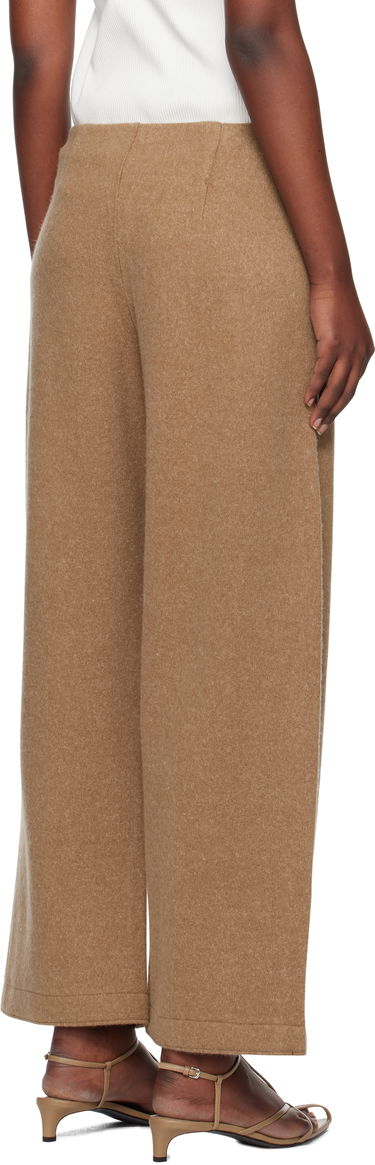 Nohavice Max Mara Max Mara Arca Wide-Leg Wool Trousers Hnedá | 2511781088600, 2