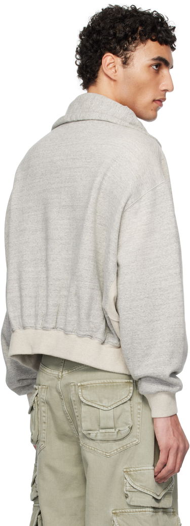 Mikina R13 R13 Cropped Popover Sweatshirt Šedá | R13WK255-001BH, 2