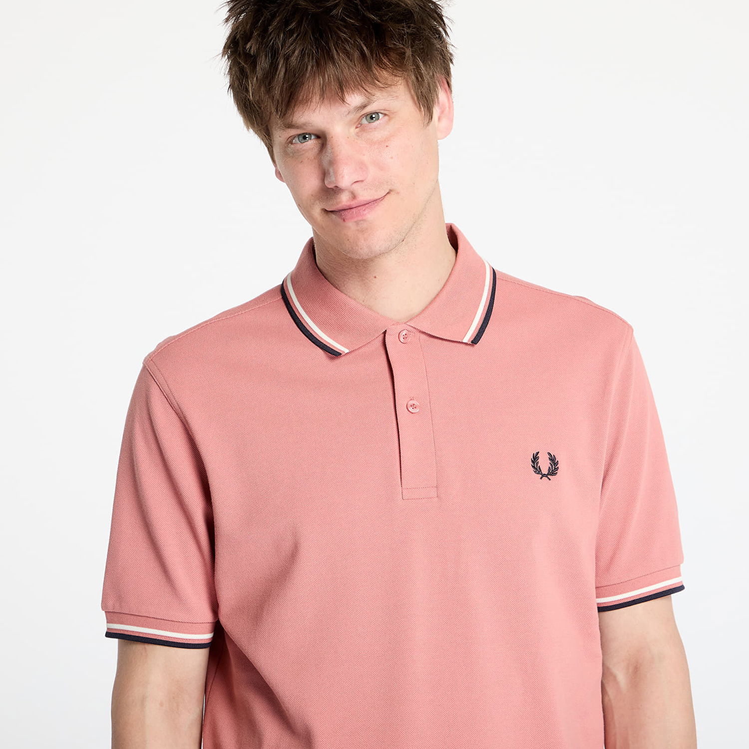 Polo tričko Fred Perry Fred Perry Twin Tipped Shirt Ružová | M3600 Y63, 1