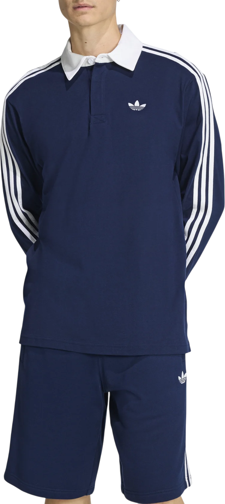 Polo tričko adidas Originals Originals 3 Stripes Longsleeve Polo Navy | ke3574, 0