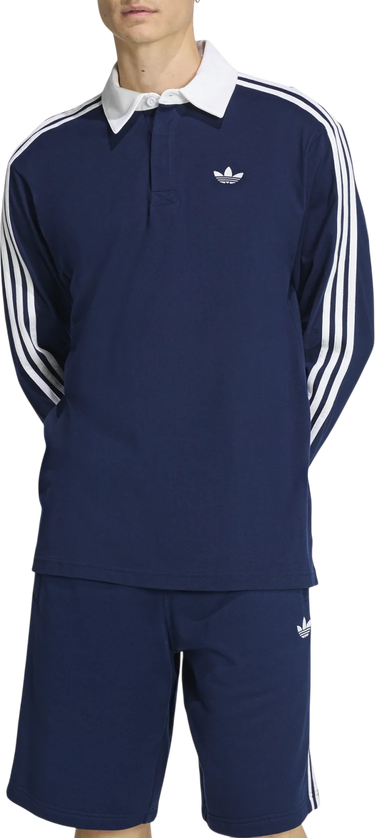 Polo tričko adidas Originals Originals 3 Stripes Longsleeve Polo Navy | ke3574, 0