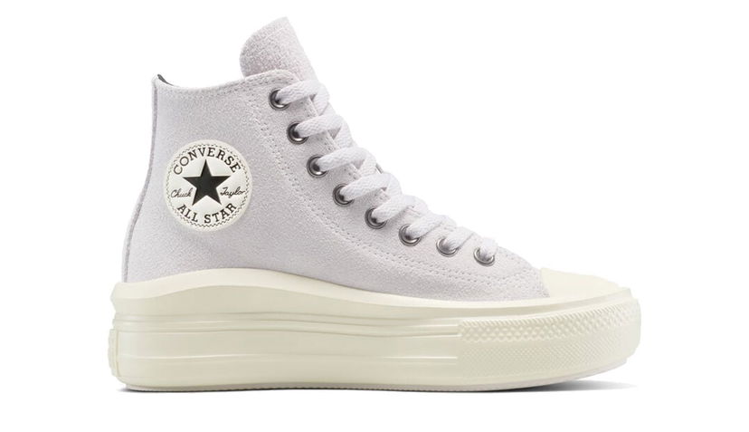 Tenisky a topánky Converse Chuck Taylor All Star Move Platform Suede Biela | A14556C