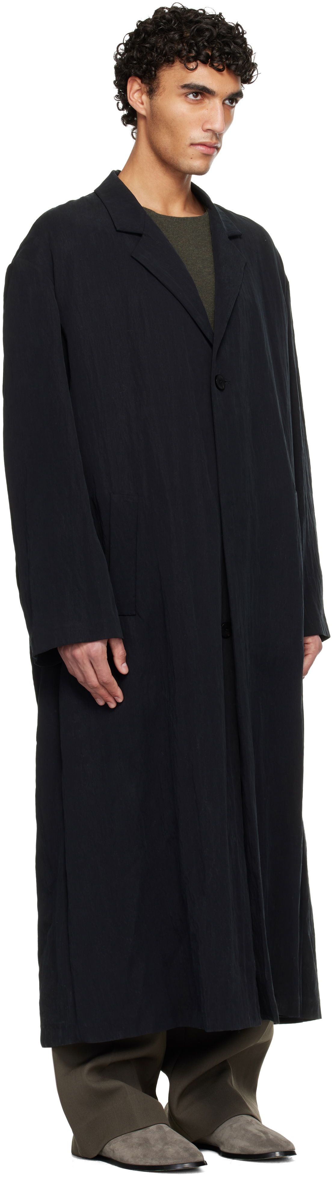 Kabáty Fear of God Tencel Nylon Classic Unlined Overcoat Čierna | FG25FW64-644BTN-001, 1